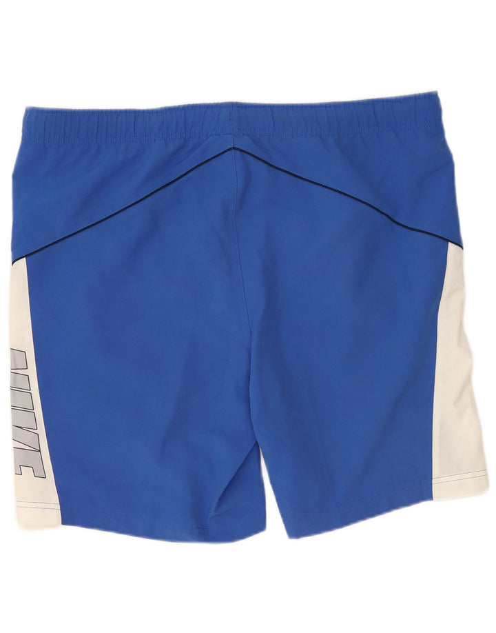 Nike Herren-Sportshorts mit Grafik, Mittelblaues Farbblock-Polyester