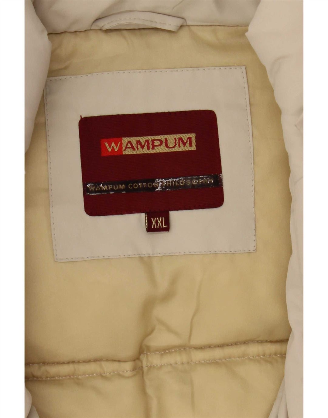Wampum Herren Wattierte Jacke UK 44 2XL Beige Polyester