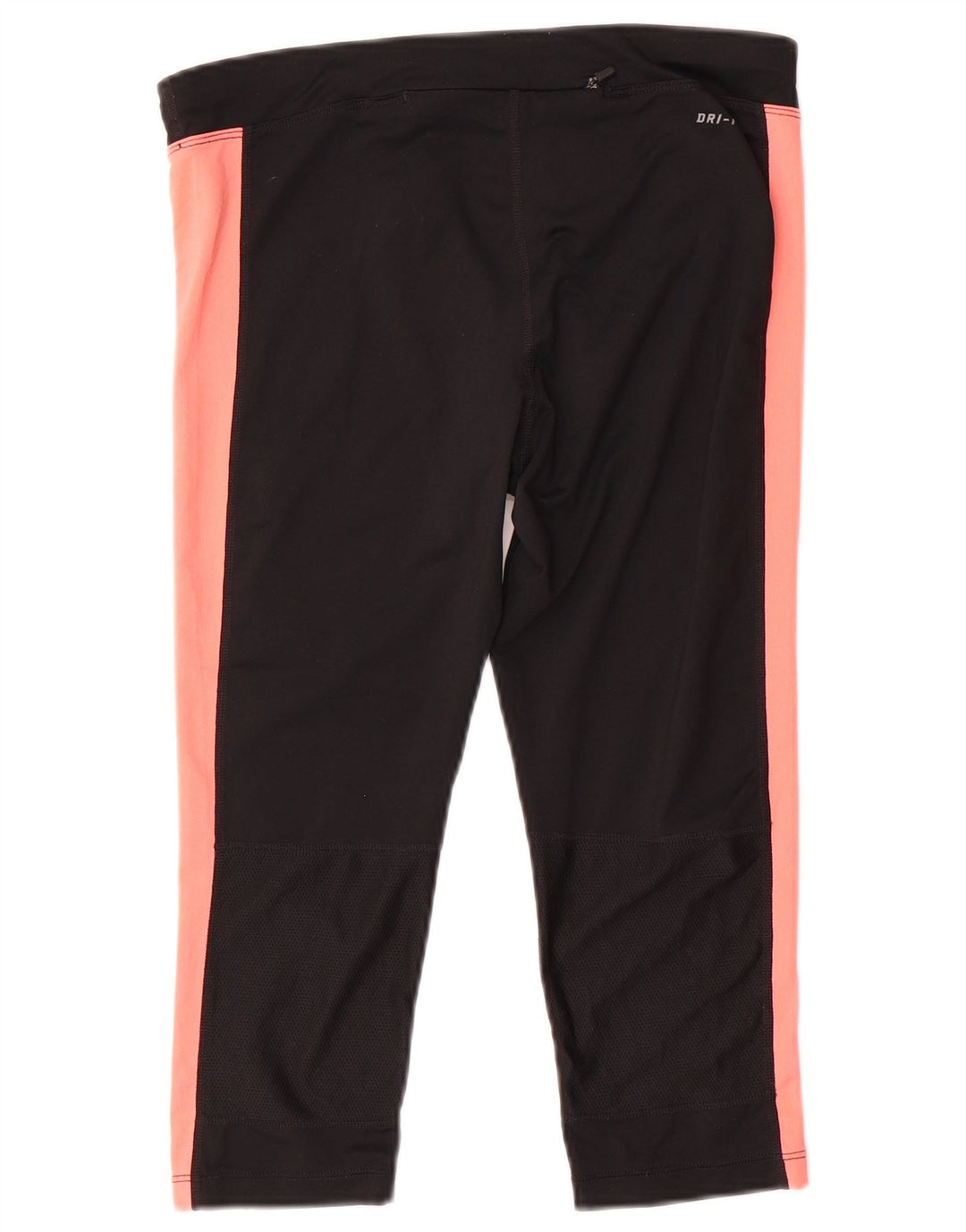 Nike Damen Dri Fit Capri-Leggings UK 14 Mittelschwarz Farbblock