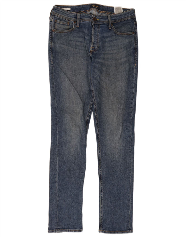Jack & Jones Herren GLENN Slim Jeans W31 L34 Blaue Baumwolle