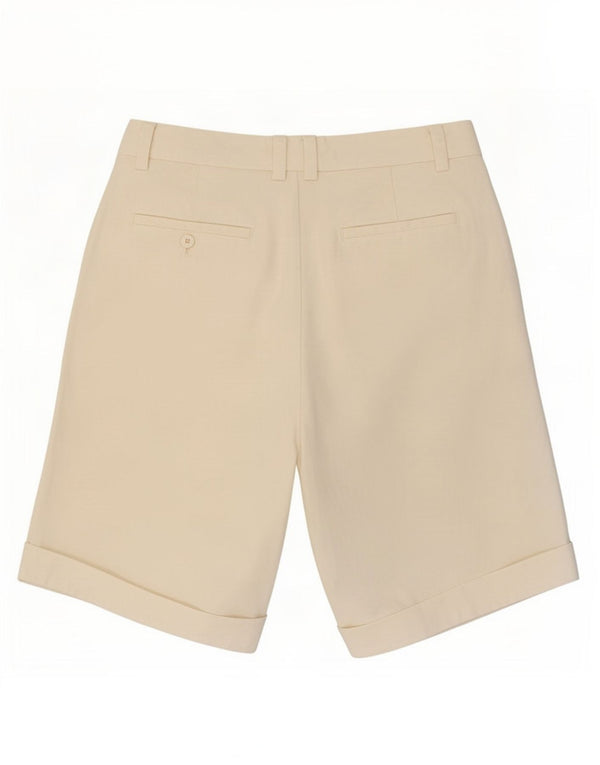 Vintage Damen Pegged Chino Shorts Medium W28 Off White