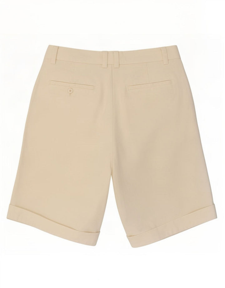 Vintage Damen Pegged Chino Shorts Medium W28 Off White