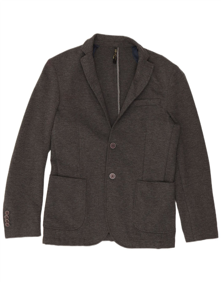 Liu Jo Herren-Blazer mit 2 Knöpfen, IT 46, kleine graue Viskose