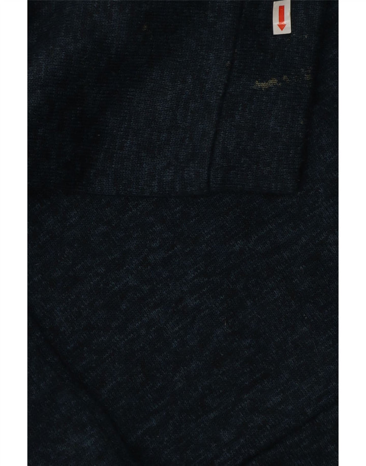 Mountain Warehouse Herren-Sweatshirt mit Reißverschluss am Hals, XL, Marineblau gefleckt