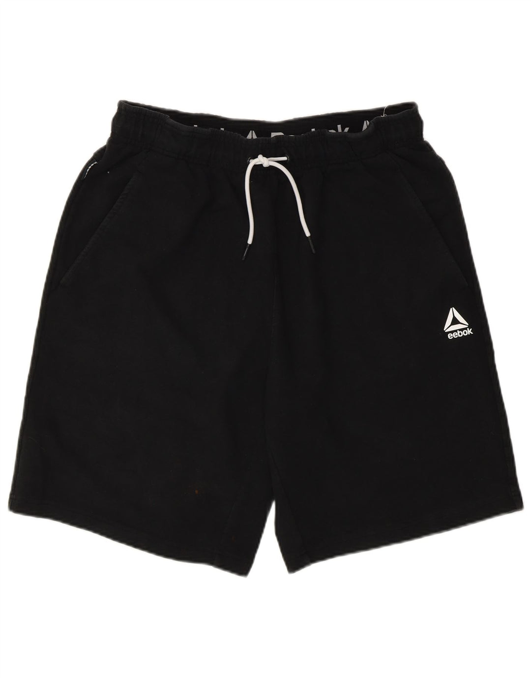 Reebok Herren Sportshorts Medium Schwarz Baumwolle