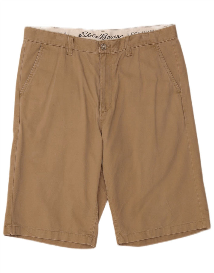 EDDIE BAUER Herren Chinoshorts W34 Large Beige Baumwolle