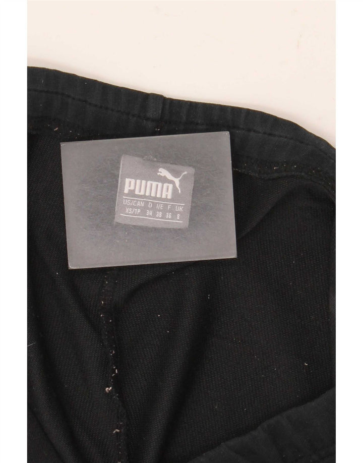 Puma Damen Graphic Sport Shorts UK 8 Small Schwarz