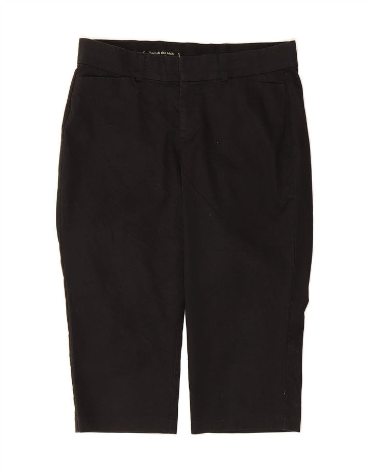 DOCKERS Womens Straight Capri Trousers US 14 XL W36 L21 Black Polyester Vintage Dockers and Second-Hand Dockers from Messina Hembry 