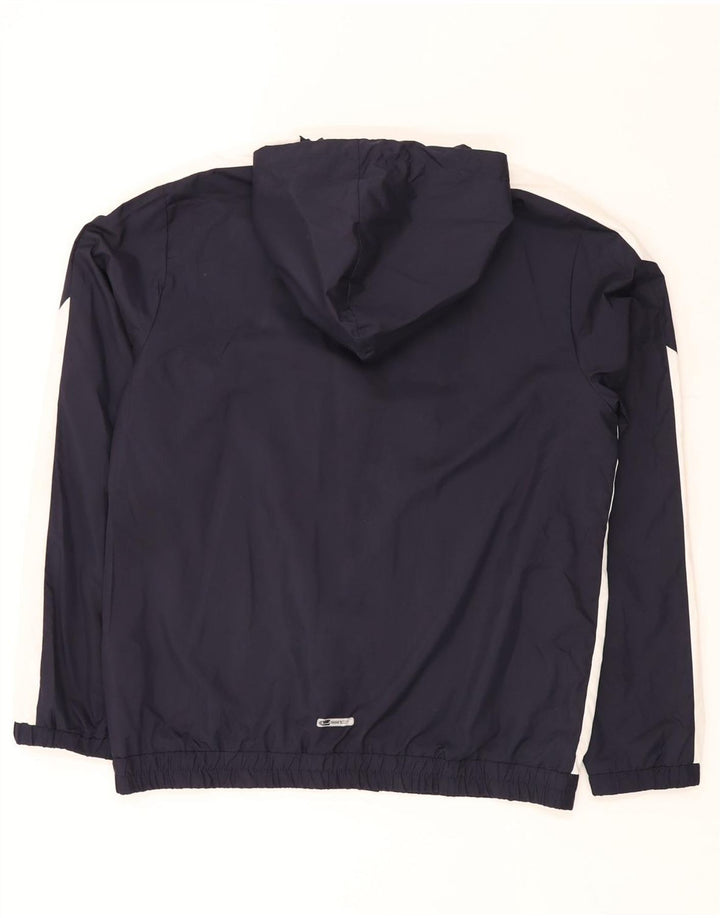 PUMA Herren-Trainingsanzug mit Kapuze, Oberteil, Jacke, groß, Marineblau, Farbblock