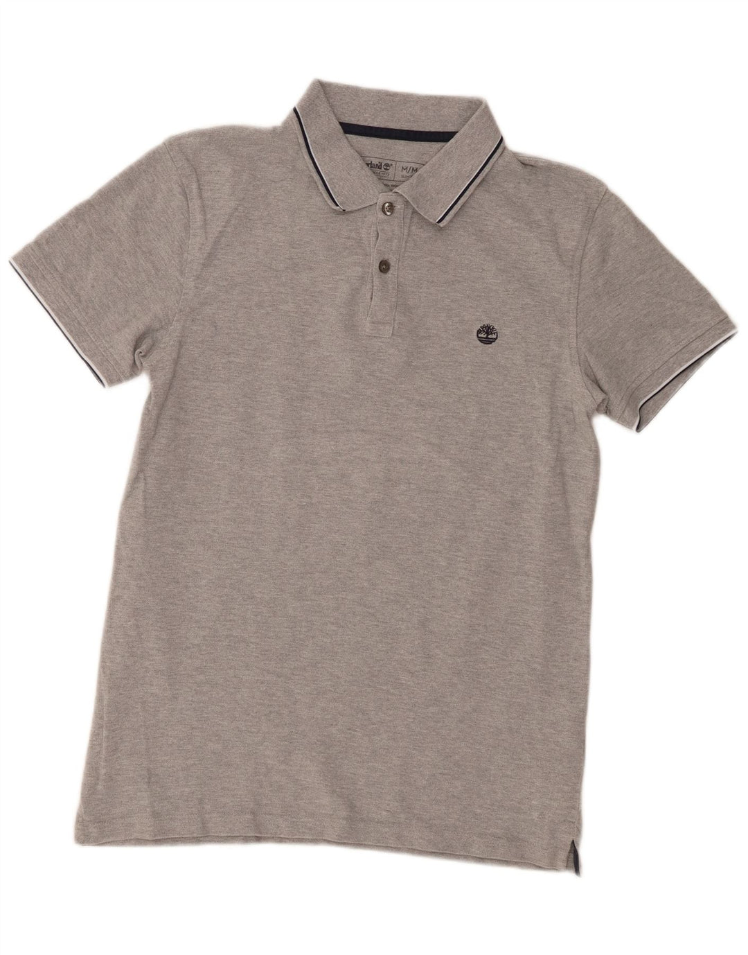Timberland Herren Slim Fit Poloshirt mittelgraue Baumwolle