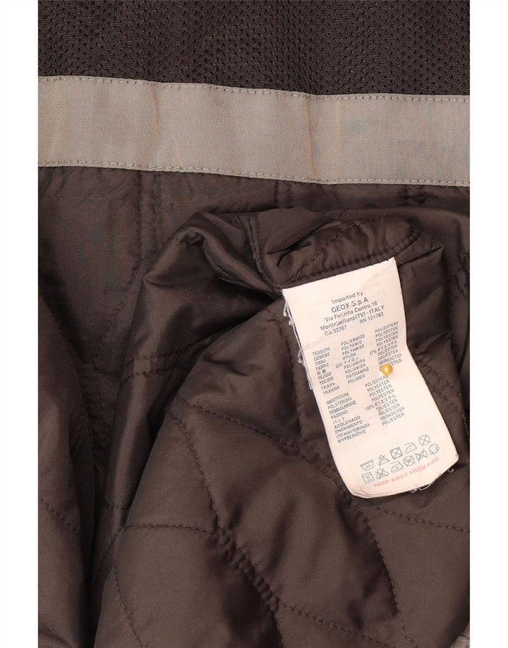 Geox Herren Respira Utility Jacke UK 46 3XL Graues Polyamid