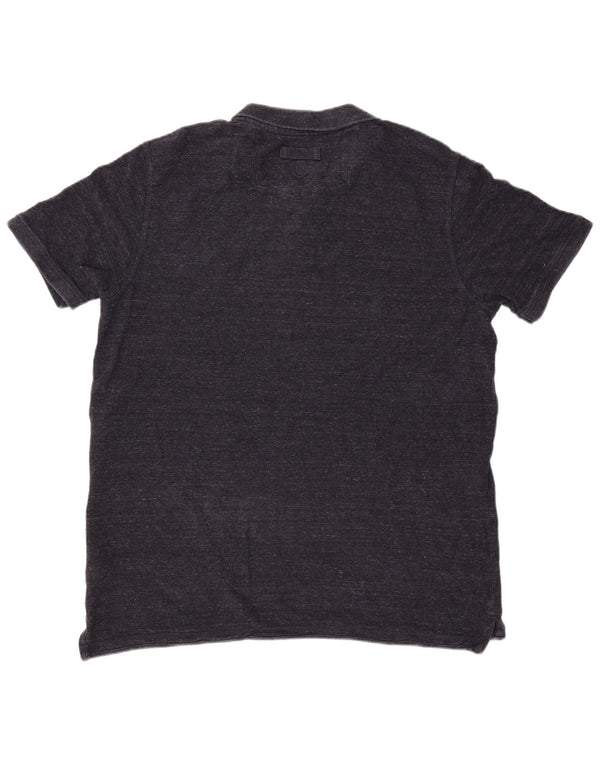 FAT FACE Herren-Poloshirt 2XL, marineblau gesprenkelte Baumwolle