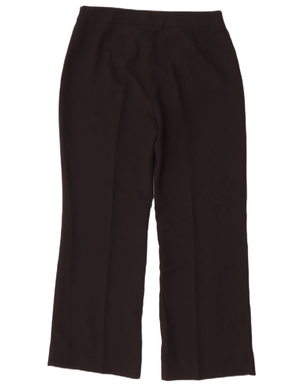 Zara Damen Tapered Casual Hose EU 42 Large W32 L28 Schwarz Polyester