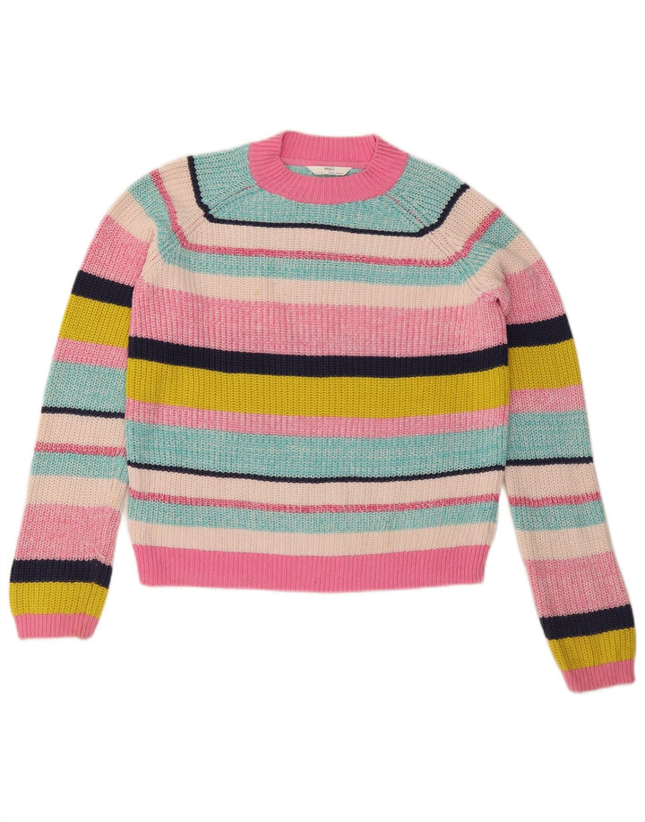Marks & Spencer Mädchen-Pullover mit Rundhalsausschnitt, 12–13 Jahre, mehrfarbig