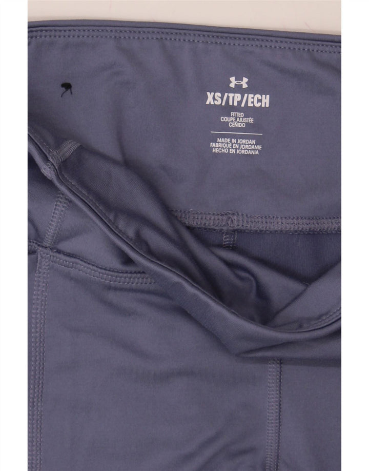 UNDER ARMOUR Womens Leggings UK 6 XS  Blue Polyester Vintage Under Armour and Second-Hand Under Armour from Messina Hembry 