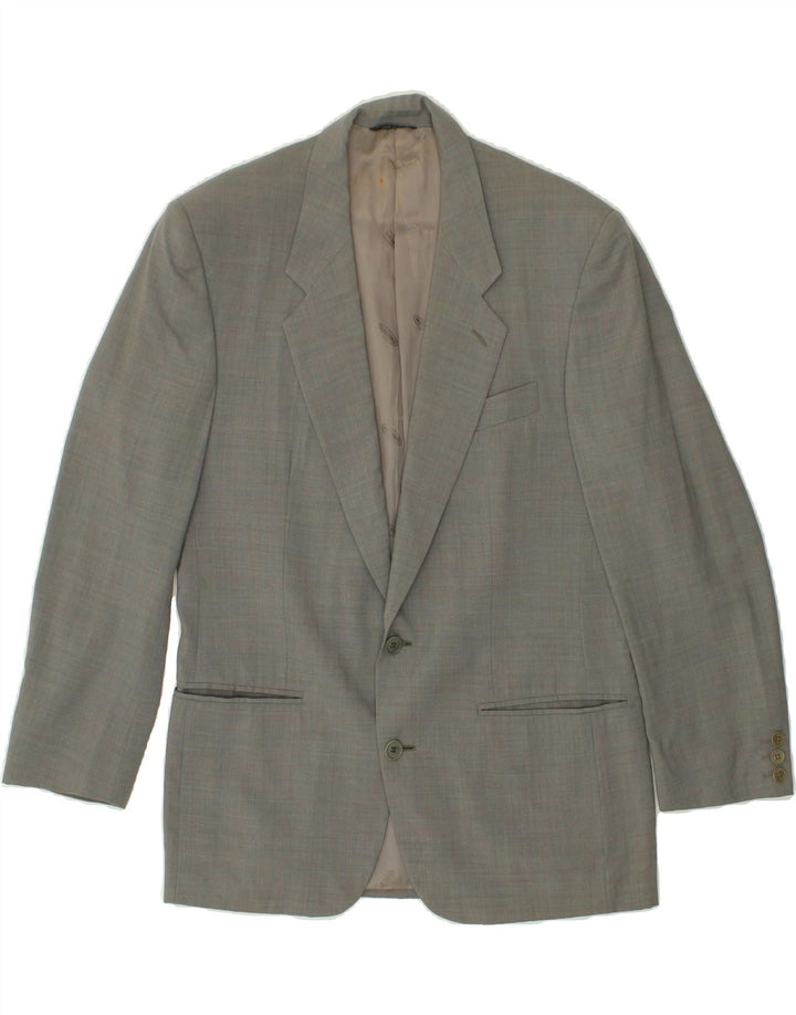MISSONI Mens Uomo 2 Button Blazer Jacket IT 48 Medium Grey Wool Vintage Missoni and Second-Hand Missoni from Messina Hembry 