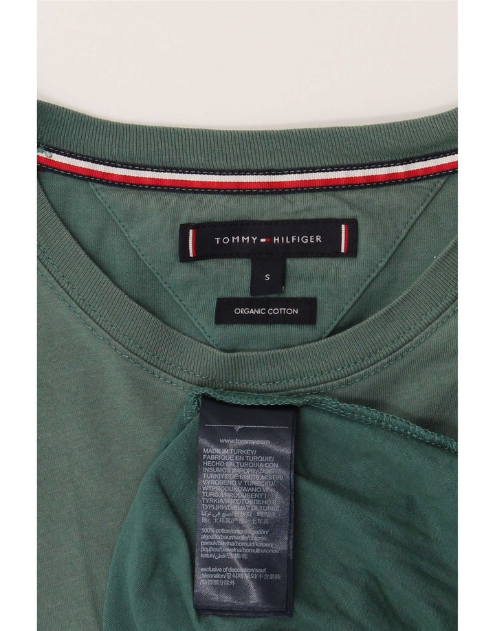 Tommy Hilfiger Herren T-Shirt Top Small Grün Baumwolle