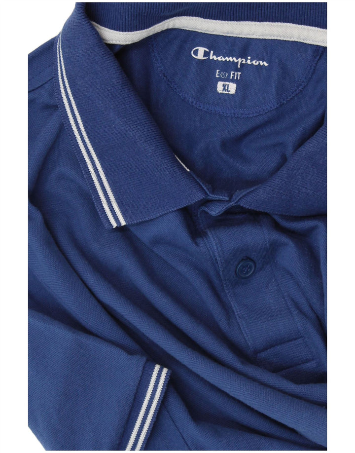 CHAMPION Herren Easy Fit Poloshirt XL Blau