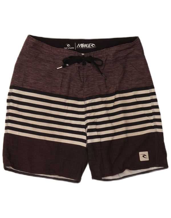 Rip Curl Herren Mirage Badeshorts Mittelgrau gestreiftes Polyester
