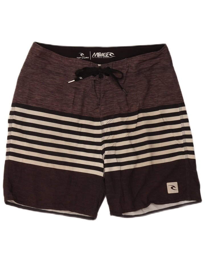 Rip Curl Herren Mirage Badeshorts Mittelgrau gestreiftes Polyester