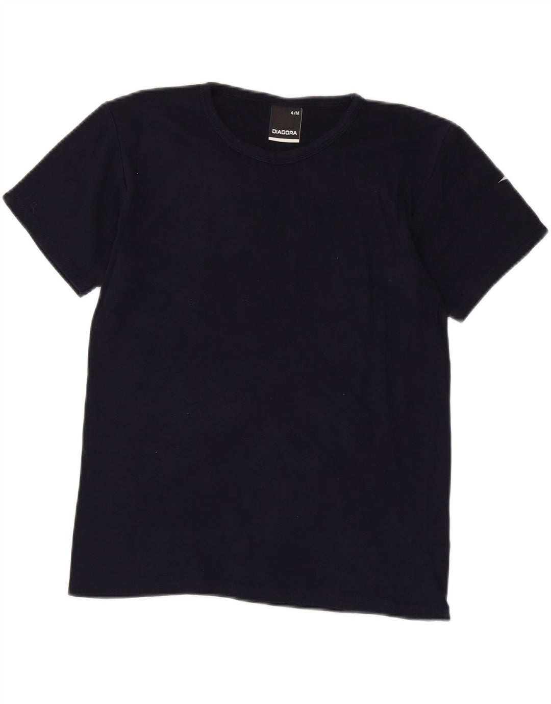 DIADORA Womens T-Shirt Top UK 12 Medium Navy Blue