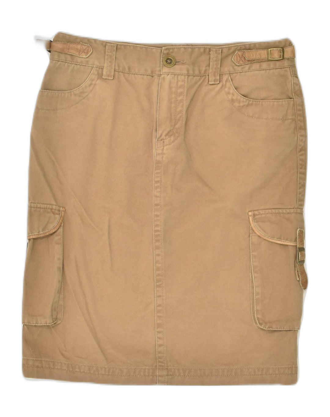 MASSIMO DUTTI Womens Cargo Skirt W26 Small  Brown Cotton | Vintage Massimo Dutti | Thrift | Second-Hand Massimo Dutti | Used Clothing | Messina Hembry 