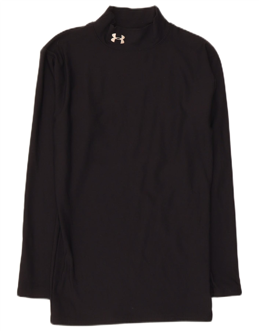 Under Armour Damen Top Langarm UK 10 Small Schwarz Nylon