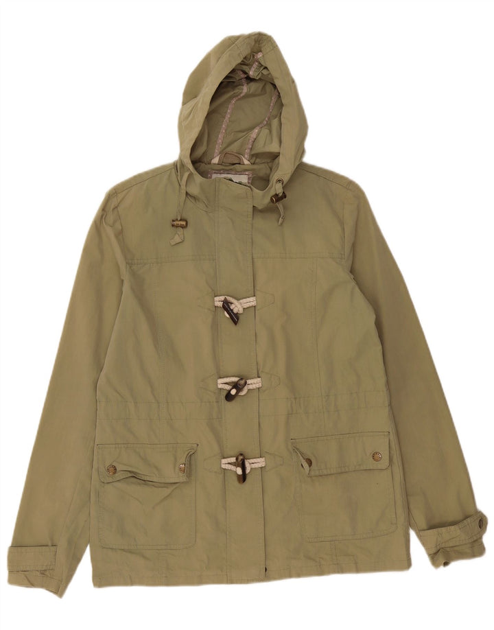 Fat Face Damen-Utility-Jacke mit Kapuze, übergroß, UK 10, Größe S, Khaki, Baumwolle