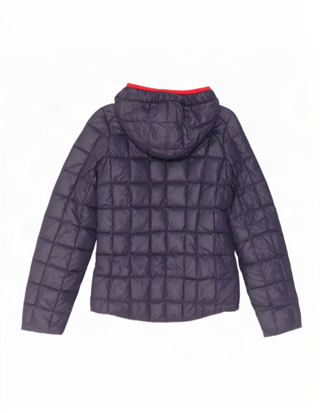 K-Way Damen Kapuzenjacke, wendbar, wattiert, Gr. 10, Marineblau