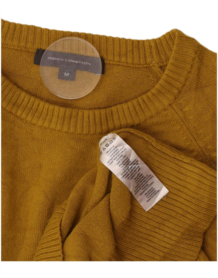 French Connection Damen-Pullover mit U-Boot-Ausschnitt, Gr. 12, Mittelgelb