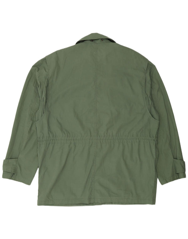 Vintage Herren Utility Jacke UK 42 XL Grün Polyester
