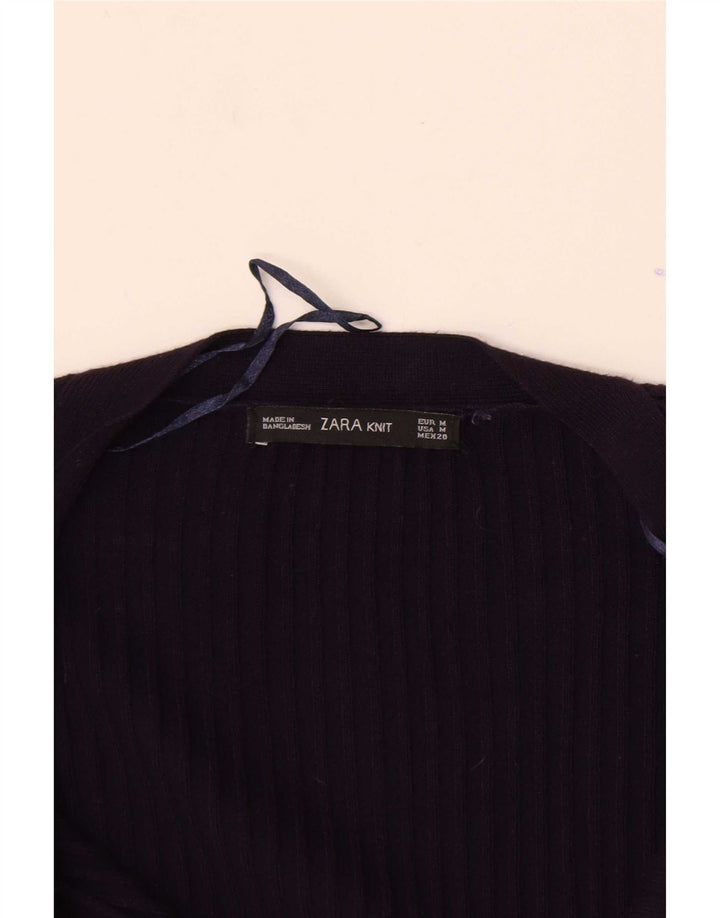 Zara Damen-Cardigan-Pullover UK 12 Mittelviolett