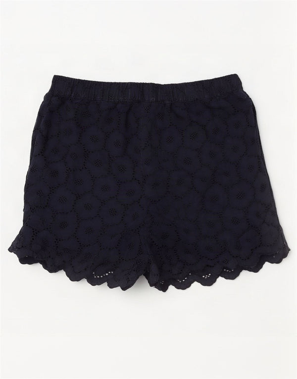 Jack Wills Damenshorts UK 12 Medium W30 Marineblaue Baumwolle mit Blumenmuster