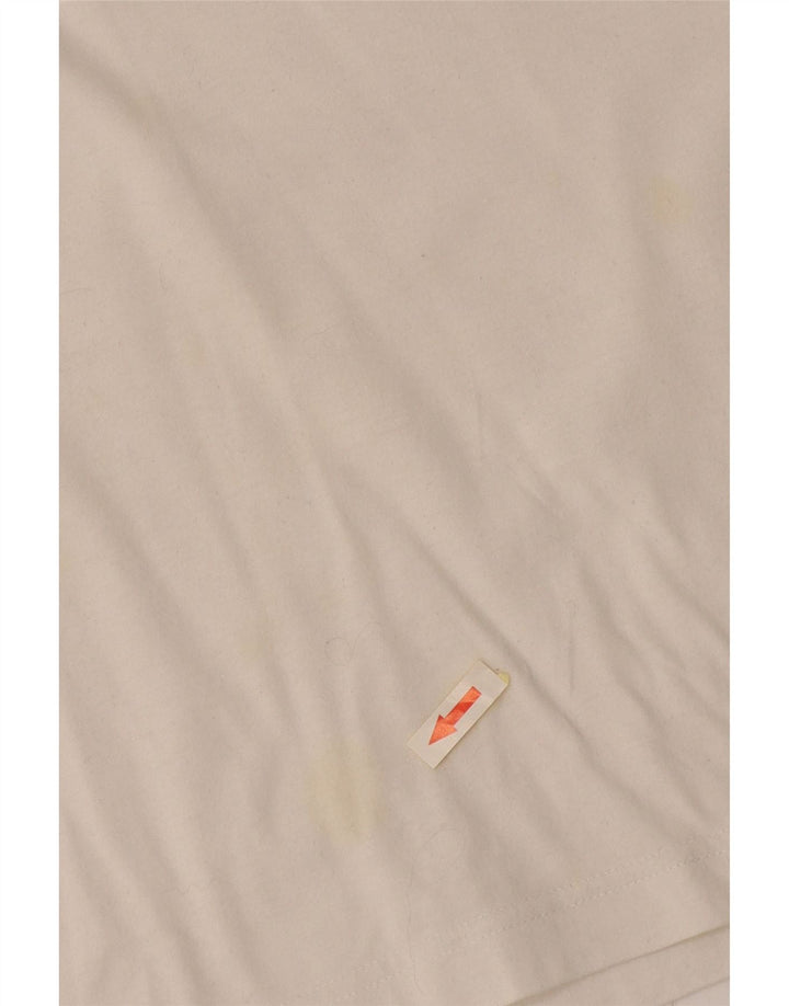 Sergio Tacchini Herren-Poloshirt mit Grafik, groß, weiße Blockfarben-Baumwolle