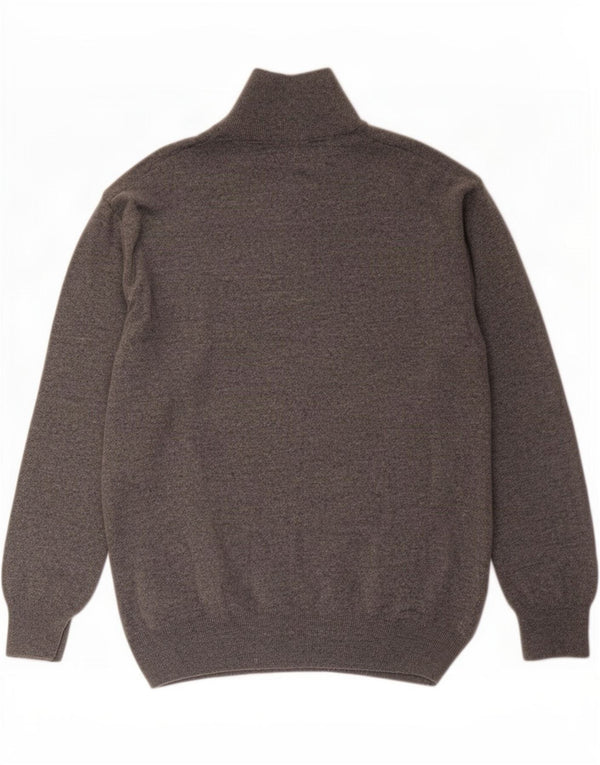 Kappa Herren-Pullover mit Reißverschluss, 2XL, graue Lammwolle