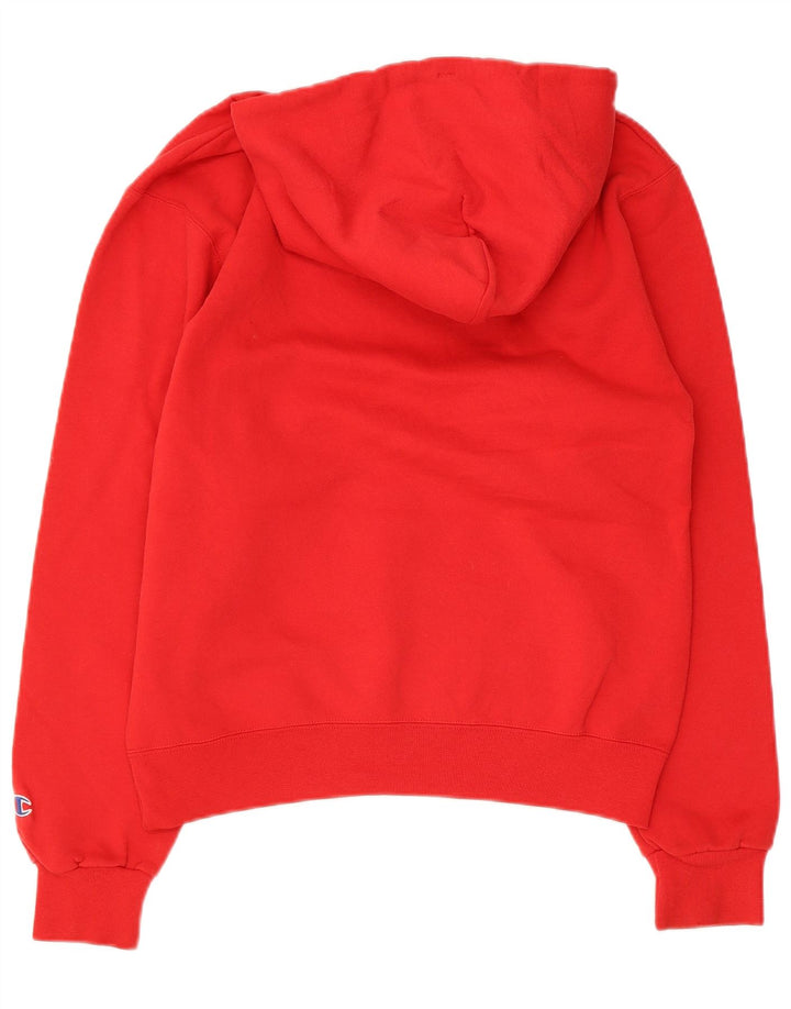 Champion Herren-Kapuzenpullover mit Grafik, Größe S, Rot, Baumwolle