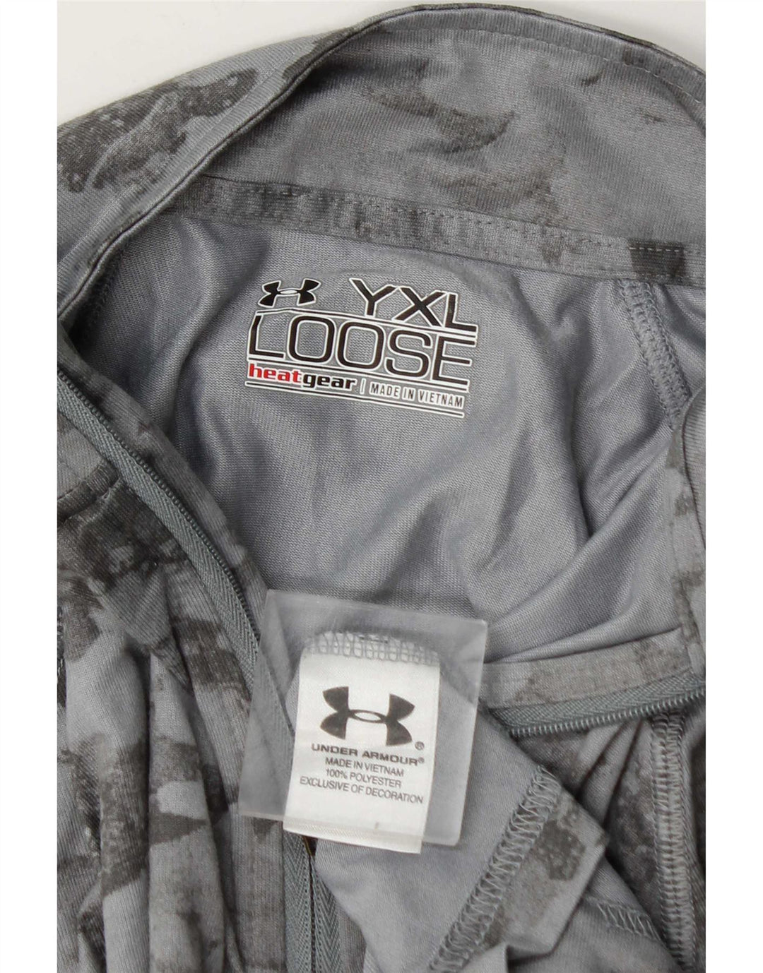 Under Armour Jungen-Pullover-Trainingsoberteil mit Reißverschluss, 13–14 Jahre, XL, Grau