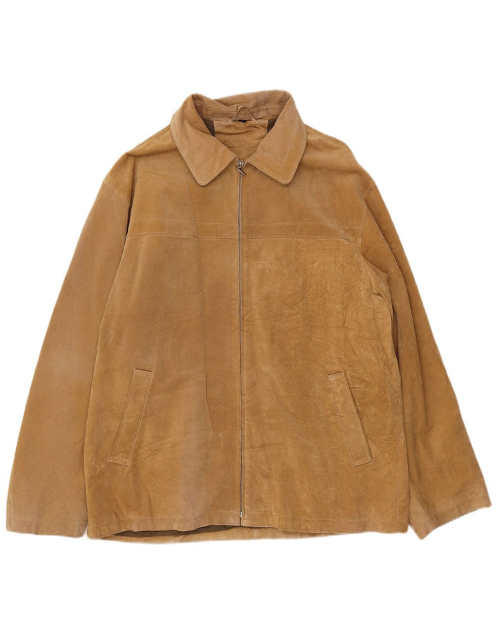 LERROS Herren Wildlederjacke UK 42 XL Beige Leder