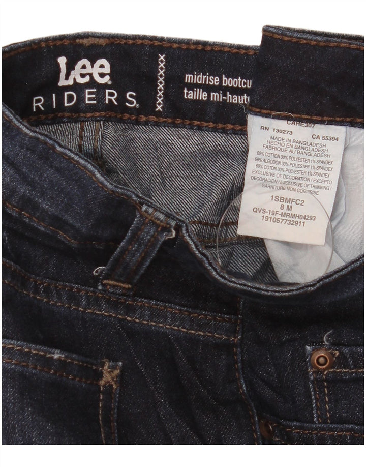 Lee Damen Riders Mid Rise Bootcut Jeans US 8 Medium W31 L32 Marineblau