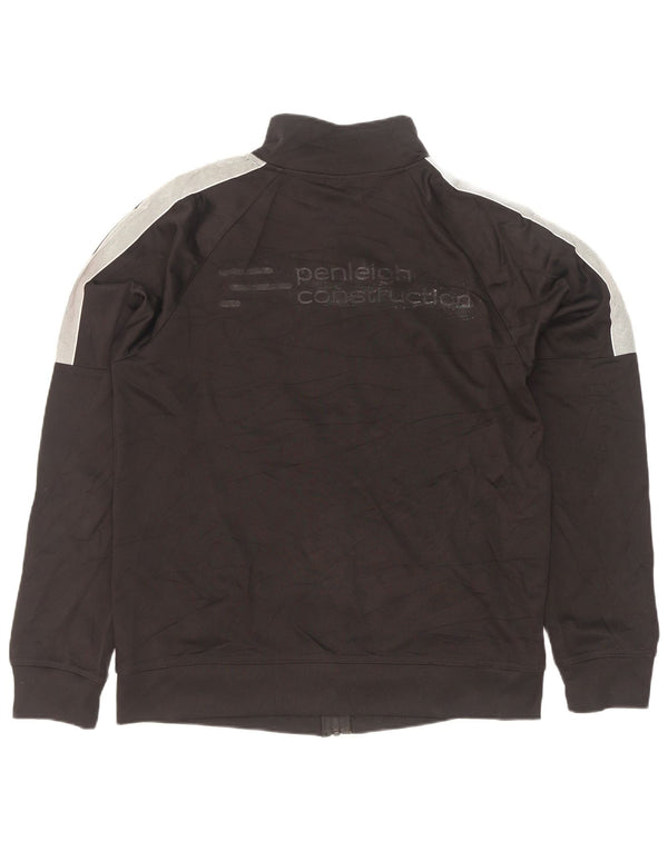 Umbro Herren-Trainingsanzug-Top-Jacke, großes schwarzes Polyester