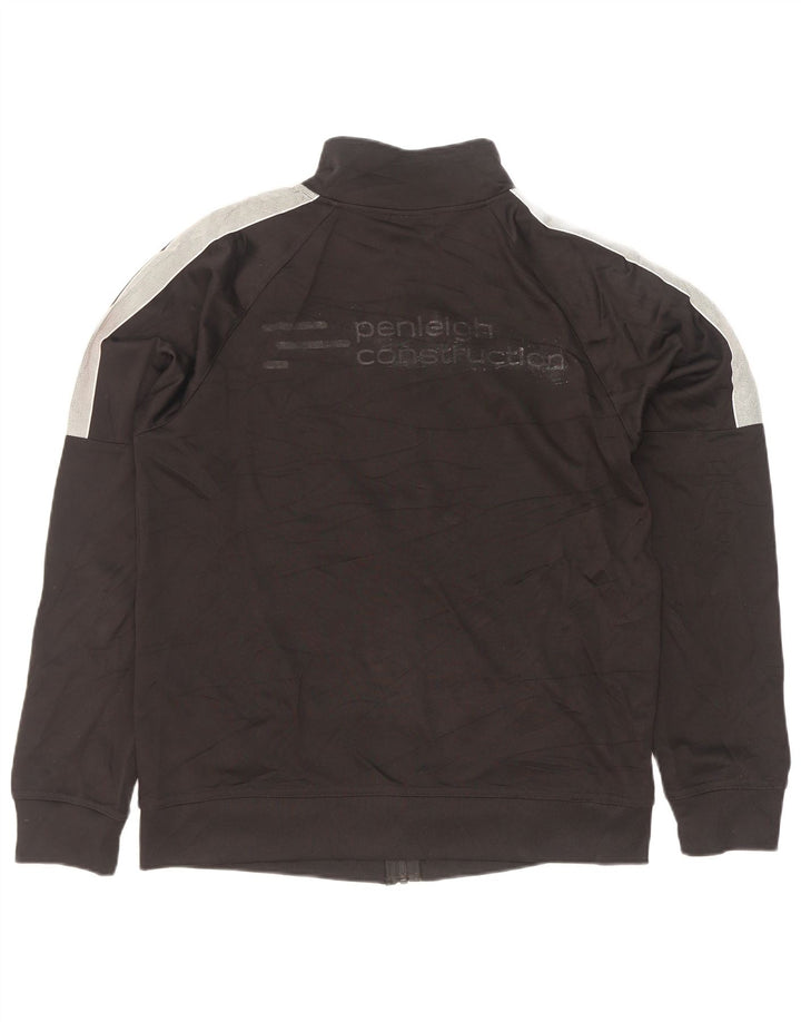 Umbro Herren-Trainingsanzug-Top-Jacke, großes schwarzes Polyester