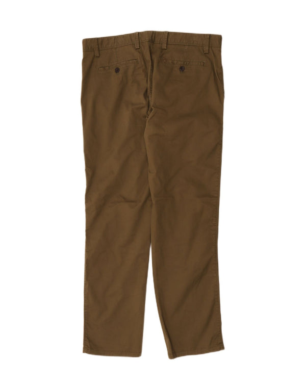 John Lewis Herren Slim Fit Chinohose W34 L30 Khaki Baumwolle