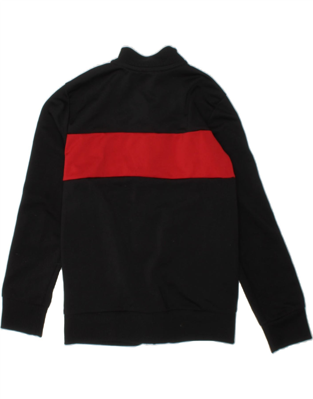 ADIDAS Boys Tracksuit Top Jacket 7-8 Years Black Colourblock Polyester Vintage Adidas and Second-Hand Adidas from Messina Hembry 