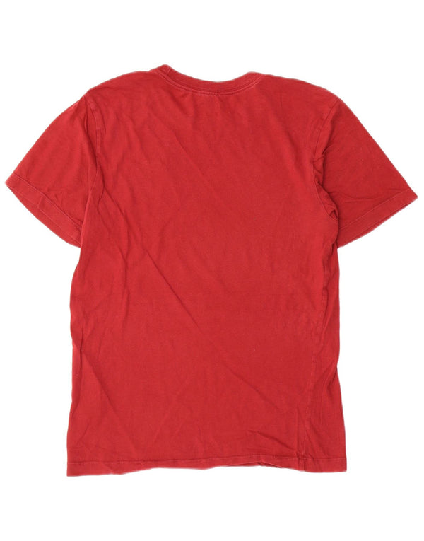 Nike Herren T-Shirt Top XS Rote Baumwolle