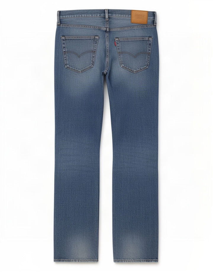 Levi's Herren Straight Jeans W33 L32 Blaue Baumwolle