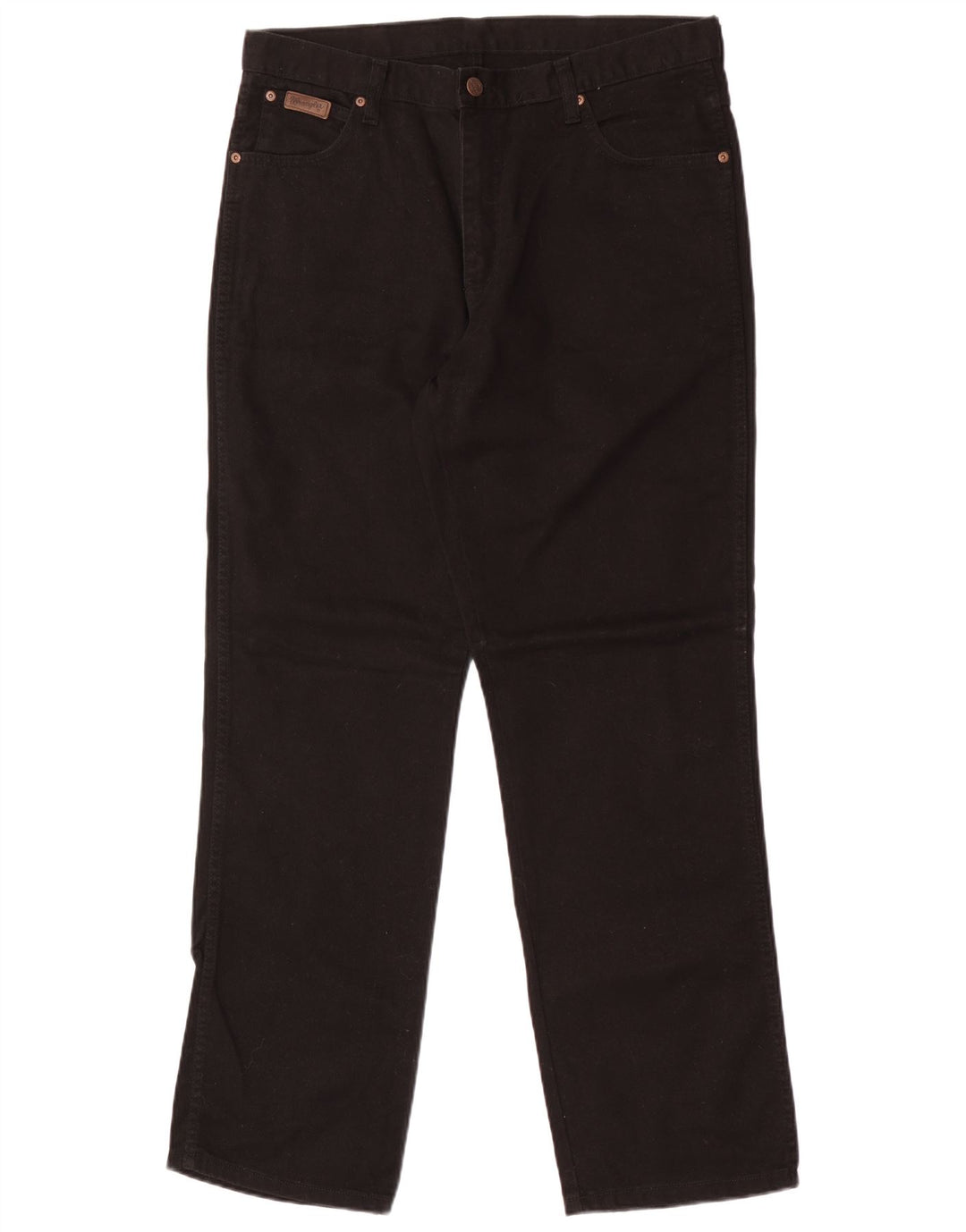 Wrangler Herren Ohio Straight Jeans W36 L32 Schwarze Baumwolle