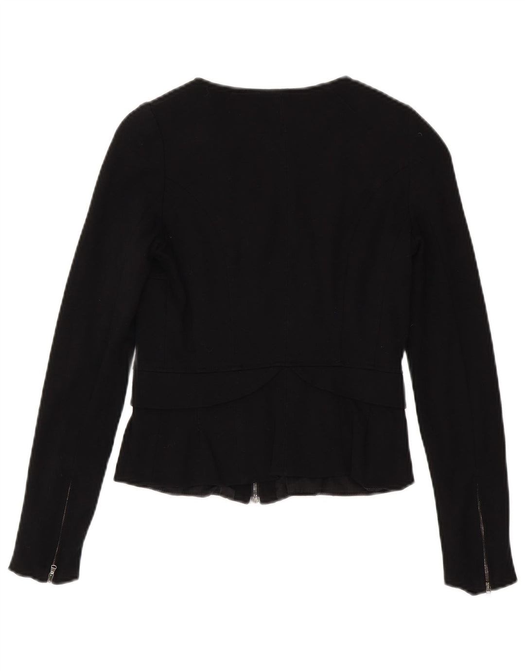 Max & Co. Damen-Blazer mit durchgehendem Reißverschluss, Gr. 8, Schwarz, Viskose