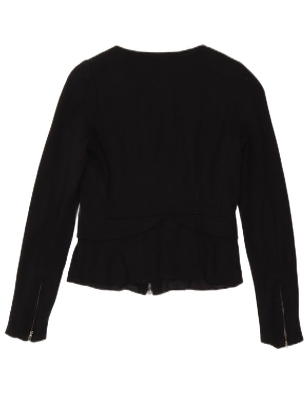 Max & Co. Damen-Blazer mit durchgehendem Reißverschluss, Gr. 8, Schwarz, Viskose