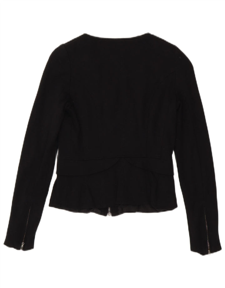 Max & Co. Damen-Blazer mit durchgehendem Reißverschluss, Gr. 8, Schwarz, Viskose