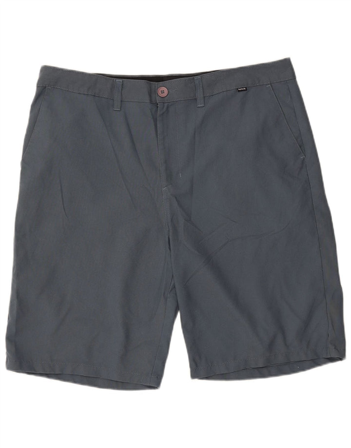 HURLEY Herren-Chino-Shorts W36, groß, blaues Viskose